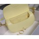 Dior BOBBY EAST-WEST BAG Box Calfskin Light Yellow High