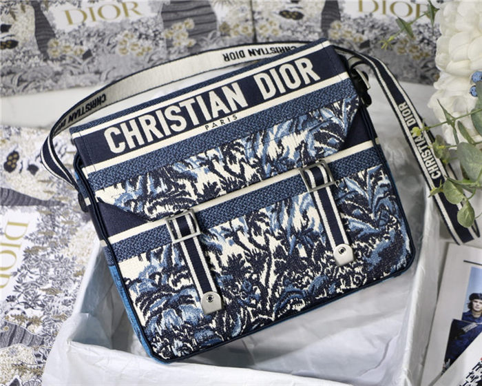 MEDIUM DiorCAMP BAG Dior Palms Embroidery High