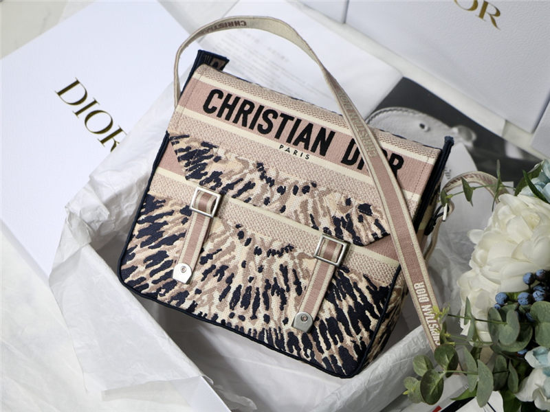 MEDIUM DiorCAMP BAG Embroidery High