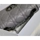 MEDIUM Dior CARO BAG Quilted Macrocannage Calfskin Grey High