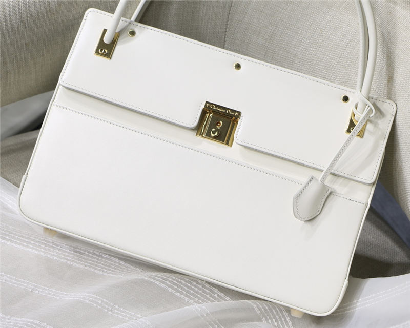 Dior PARISIENNE BAG Smooth Calfskin White High