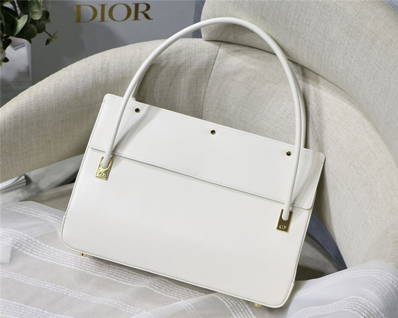 Dior PARISIENNE BAG Smooth Calfskin White High