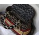 MEDIUM LADY D-LITE BAG Leopard-Effect Embroidered Velvet High