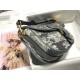 MEDIUM Dior BOBBY BAG Embroidery Grey High