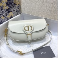 Dior BOBBY EAST-WEST BAG Box Calfskin White High