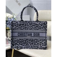 MEDIUM Dior BOOK TOTE Multicolor Mizza Embroidery Grey High