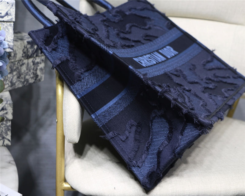 MEDIUM Dior BOOK TOTE Tassle Denim High