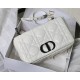 LARGE Dior CARO BAG Quilted Macrocannage Calfskin White High