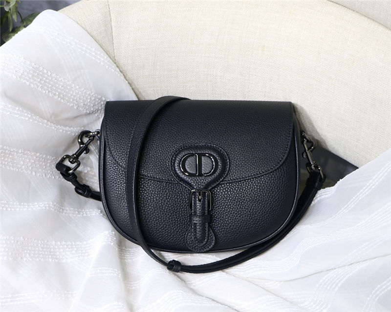 MEDIUM Dior BOBBY BAG Grained Calfskin Black High