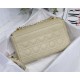 MEDIUM Dior CARO BAG Supple Cannage Calfskin Beige High