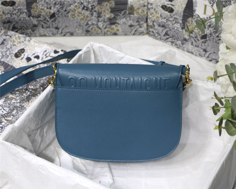 MEDIUM Dior BOBBY BAG Box Calfskin Ocean Blue High