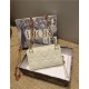 Dior CARO DETACHABLE CARD HOLDER Supple Cannage Calfskin White High