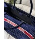 SMALL Dior BOOK TOTE Florilegio Embroidery High