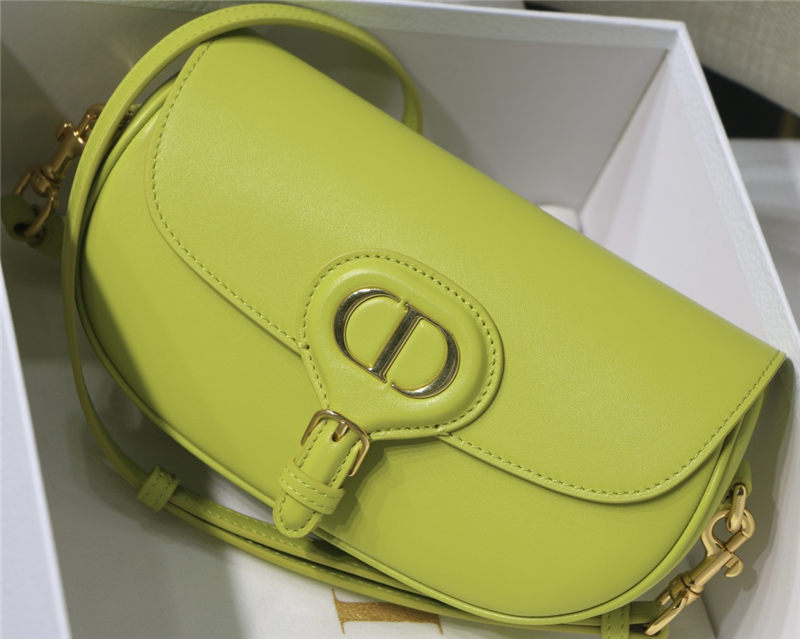 Dior BOBBY EAST-WEST BAG Box Calfskin Yellow High