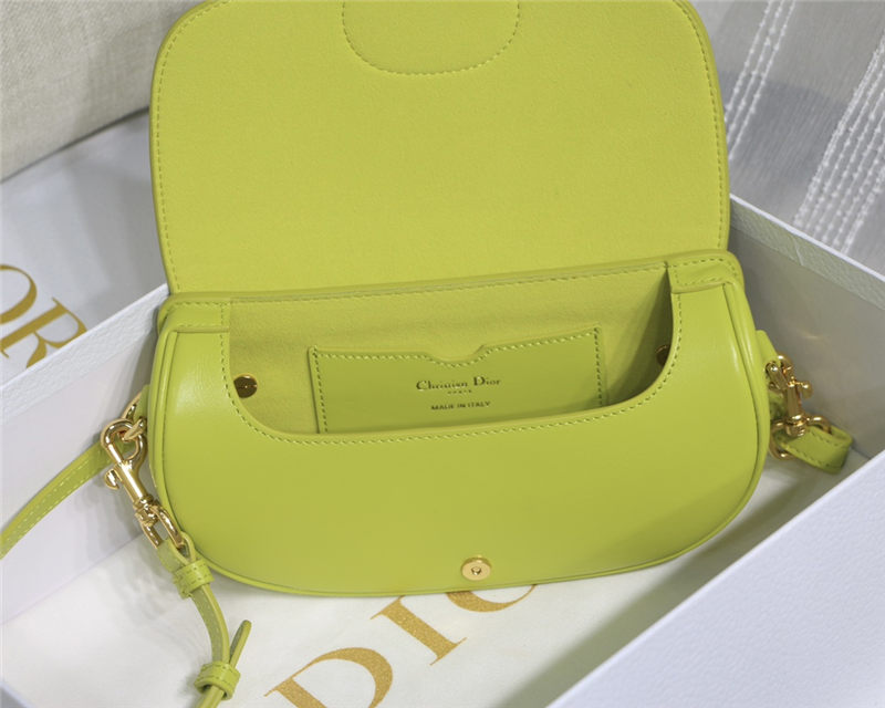 Dior BOBBY EAST-WEST BAG Box Calfskin Yellow High