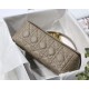 MEDIUM Dior CARO BAG Supple Cannage Calfskin Taupe High