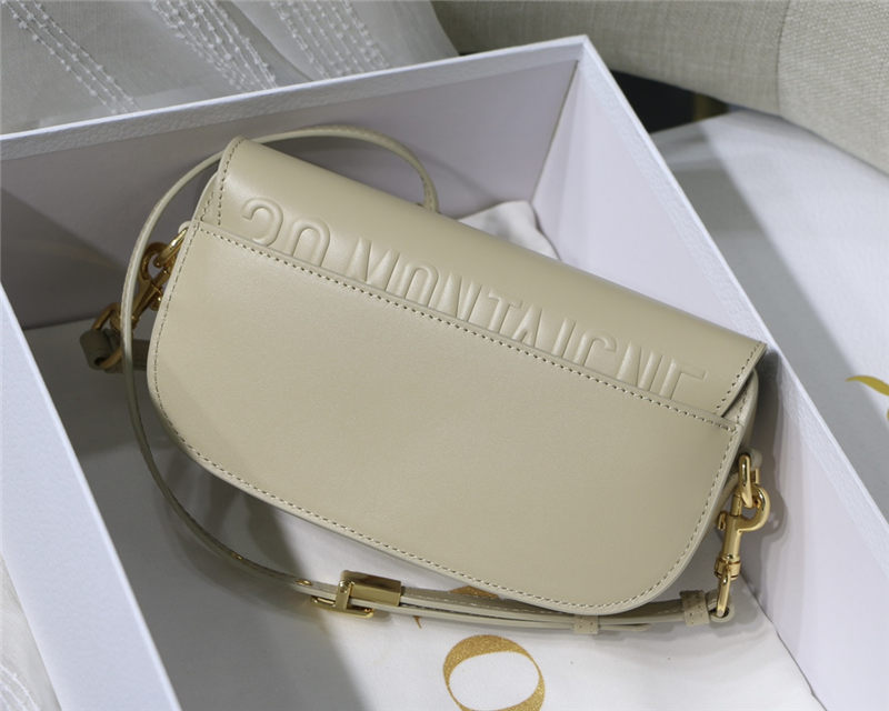 Dior BOBBY EAST-WEST BAG Box Calfskin Beige High