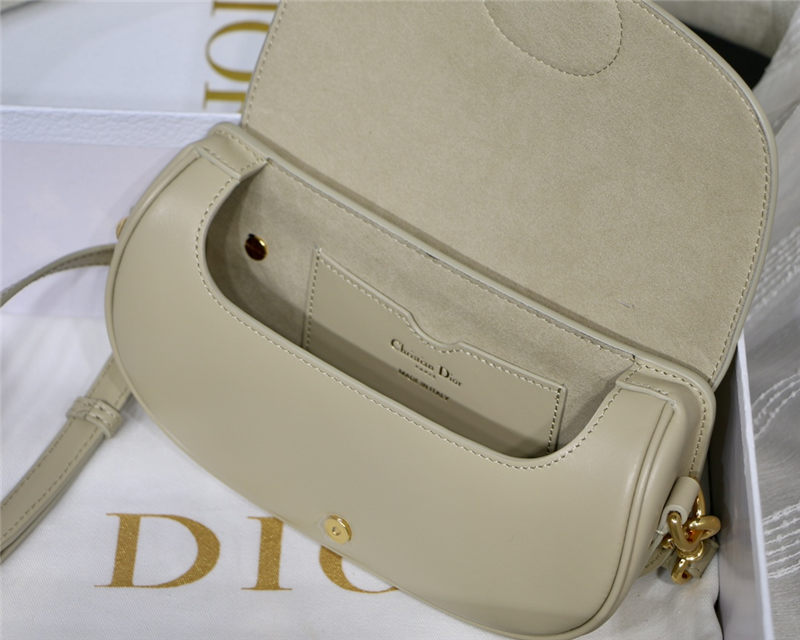 Dior BOBBY EAST-WEST BAG Box Calfskin Beige High