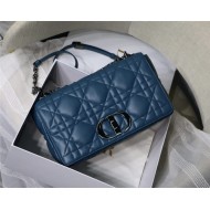 LARGE Dior CARO BAG Quilted Macrocannage Calfskin Ocean Blue High