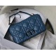 LARGE Dior CARO BAG Quilted Macrocannage Calfskin Ocean Blue High