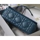 LARGE Dior CARO BAG Quilted Macrocannage Calfskin Ocean Blue High