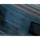 SMALL Dior CARO BAG Quilted Macrocannage Calfskin Ocean Blue High