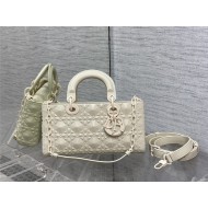 LADY D-JOY BAG MEDIUM Cannage Diamond High