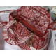 MEDIUM LADY D-LITE BAG Toile de Jouy Reverse Embroidery Raspberry High