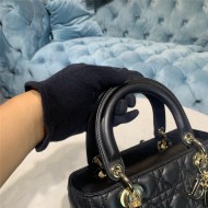 MEDIUM LADY Dior BAG Cannage Lambskin Enamel High 