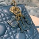 MEDIUM LADY Dior BAG Cannage Lambskin Enamel High 