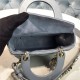 SMALL LADY Dior MY ABCDior BAG Cannage Lambskin Enamel Inside Suede Blue High