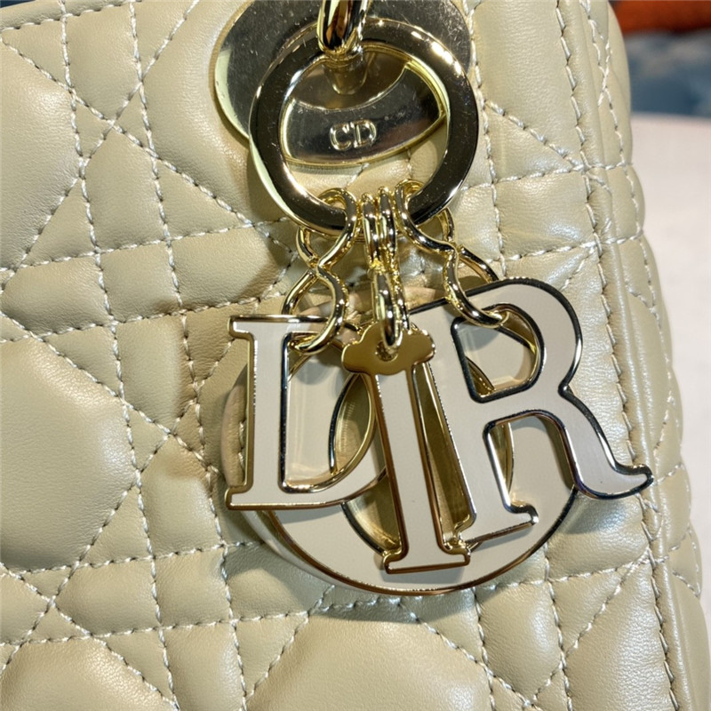 MINI LADY Dior BAG Cannage Lambskin Enamel High