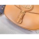 LARGE Dior BOBBY BAG Box Calfskin with Blue Dior Oblique Embroidered Strap Camel High