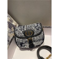 SMALL Dior BOBBY BAG Toile De Jouy Reverse Blue High