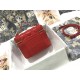 SMALL DiorTRAVEL VANITY CASE Poppy Red Cannage Lambskin High