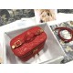 SMALL DiorTRAVEL VANITY CASE Poppy Red Cannage Lambskin High