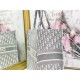 LARGE Dior BOOK TOTE Dior Oblique Embroidery Grey High