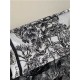 SMALL Dior BOOK TOTE Toile de Jouy Voyage Embroidery Black/White High