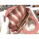 MEDIUM LADY D-LITE BAG Stripe Embroidery High