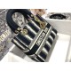 MEDIUM LADY D-LITE BAG Stripe Embroidery High