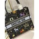 SMALL Dior BOOK TOTE Dior Pixel Zodiac Embroidery Black High