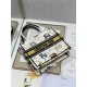 SMALL Dior BOOK TOTE Dior Pixel Zodiac Embroidery White High