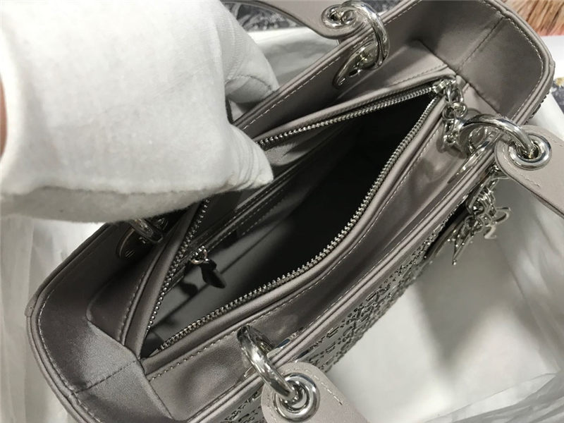 MEDIUM LADY Dior BAG Strass Cannage Satin High