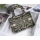 MINI Dior BOOK TOTE Beige Multicolor Mizza Embroidery High