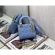 MINI LADY Dior BAG Patent Cannage Calfskin Sky Blue High