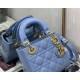 MINI LADY Dior BAG Patent Cannage Calfskin Sky Blue High