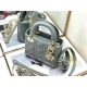 MINI LADY Dior BAG Patent Cannage Calfskin Grey Blue High