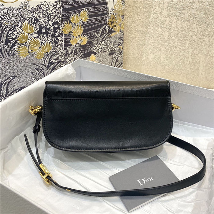 Dior BOBBY EAST-WEST BAG Box Calfskin Black High