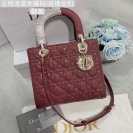 MEDIUM LADY Dior BAG Patent Cannage Calfskin High