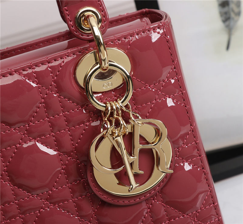 SMALL LADY Dior MY ABCDior BAG Patent Cannage Calfskin High